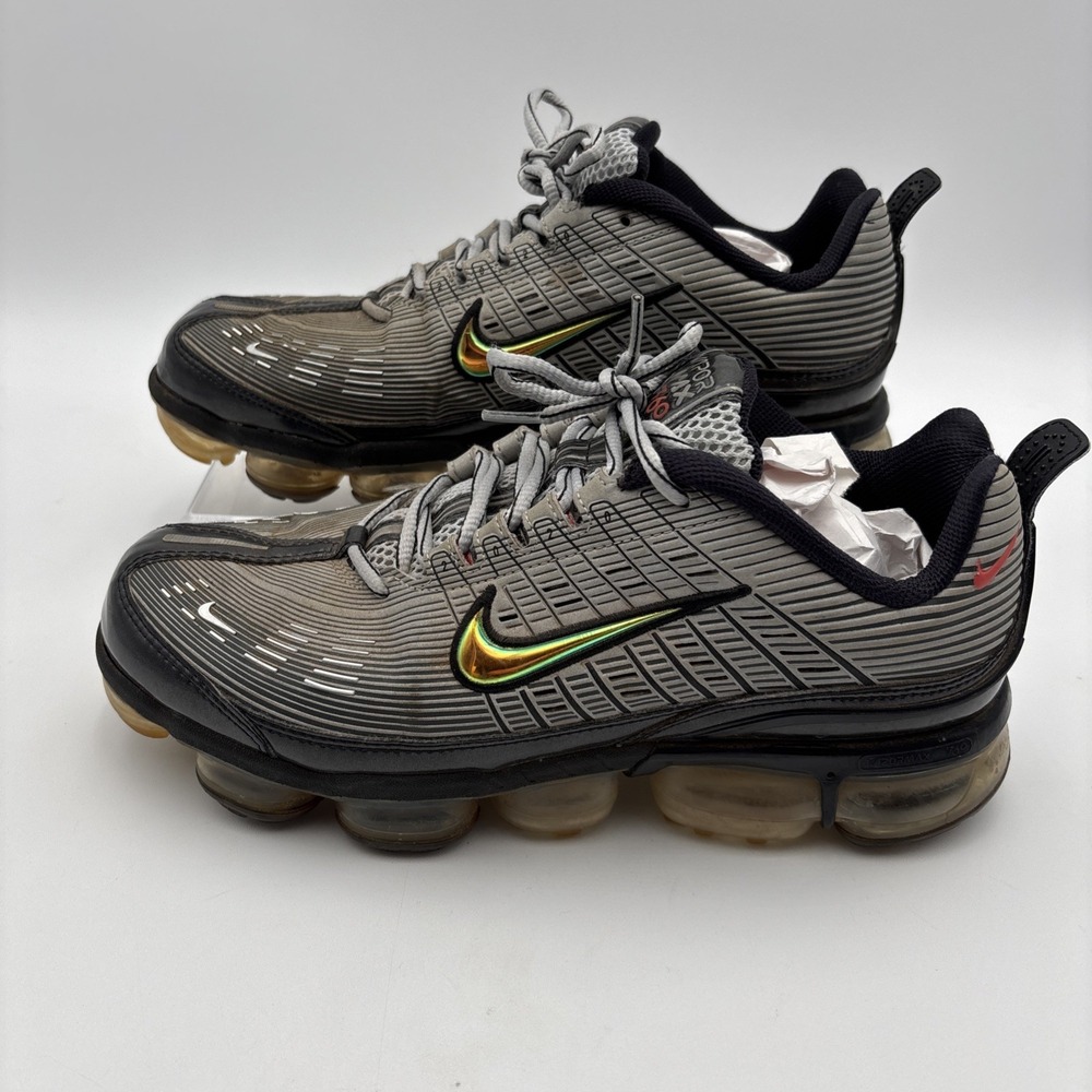Nike Air Vapormax 360 Metallic Silver Mens Running Shoes Size 10.5 CK2718-004